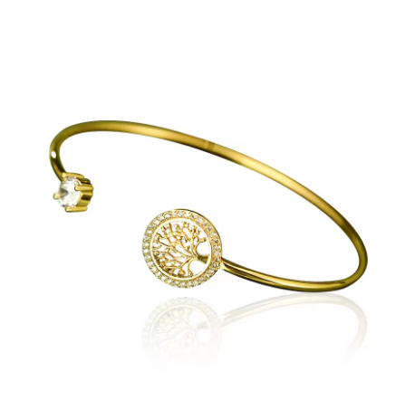 Royal Gleam - Brazalete Árbol de la vida de zircón