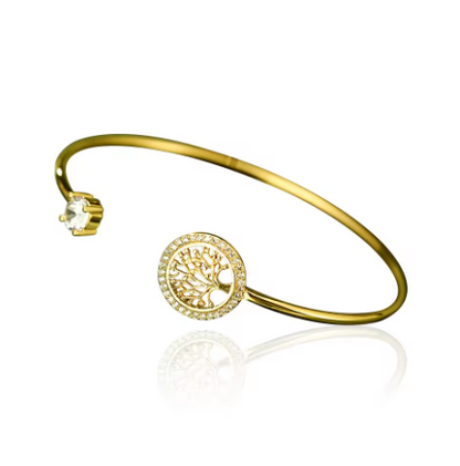 Royal Gleam - Brazalete Árbol de la vida de zircón